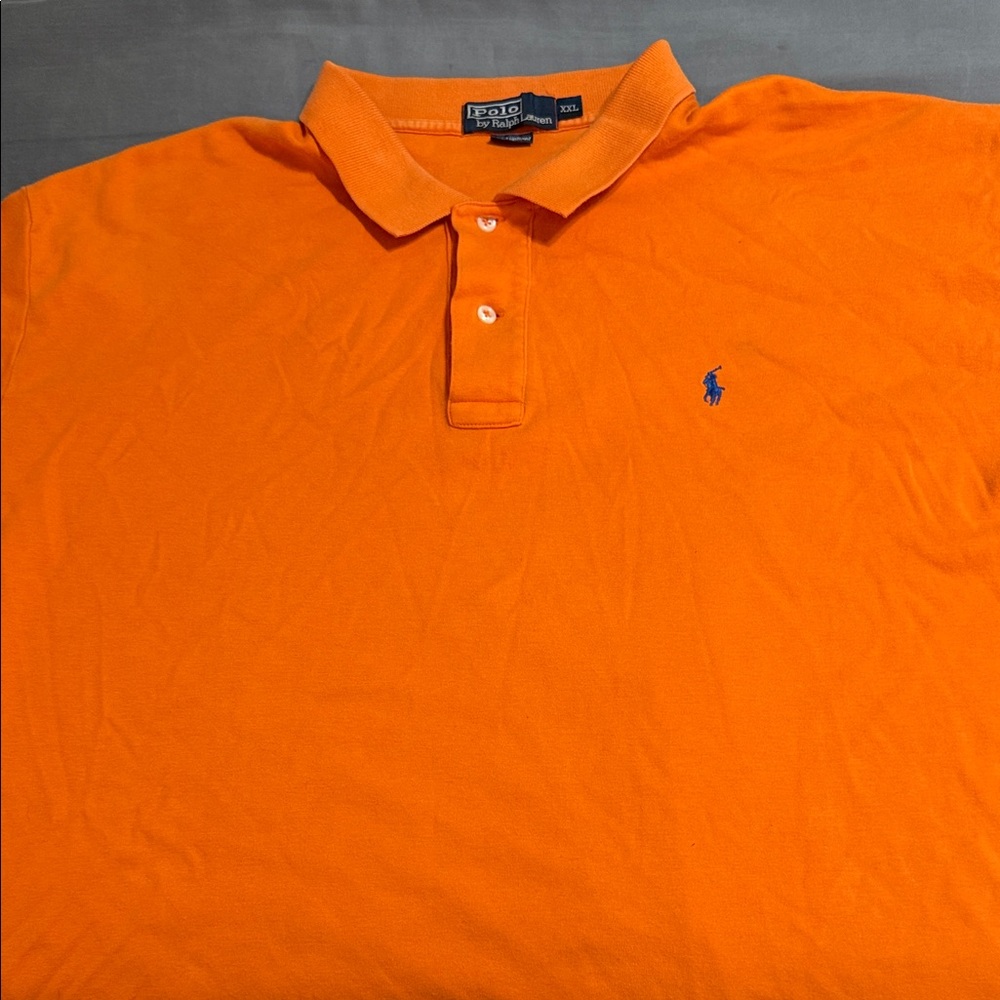 Polo by Ralph Lauren Men's Bright Orange Polo Shirt